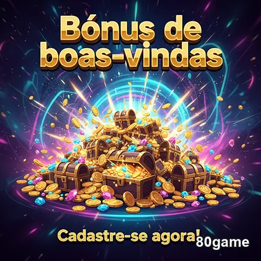Imagem do bônus de boas-vindas do site 80game, trazendo promoções emocionantes para novos jogadores.