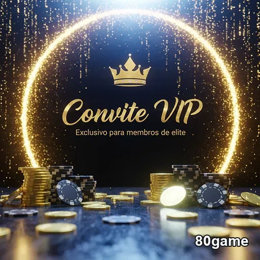 Convite VIP para serviços exclusivos do 80game, ideal para gamers apaixonados.