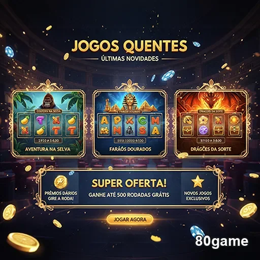 Slots vibrantes no cassino online 80game em ação